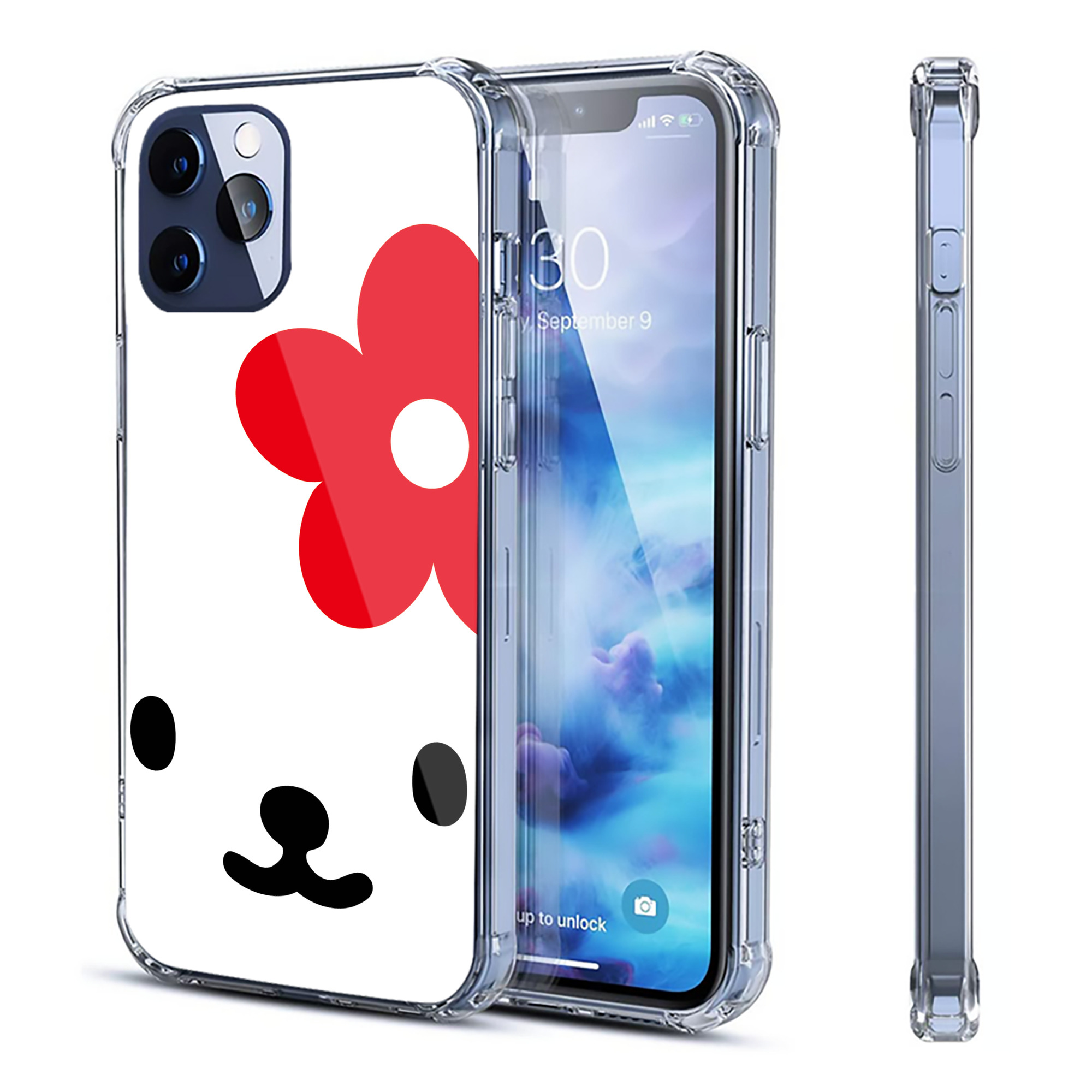 （画像用） Hello Kitty ハローキティ 【iPhone 12シリーズ対応】透明スマホケース（クリアソフトケース）